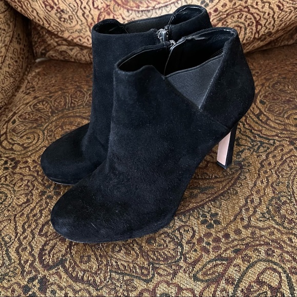 Via Spiga Suede Black Ankle Boots - Picture 6 of 6